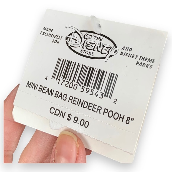 Disney - Reindeer Pooh Bean Bag 8” - Picture 3 of 3